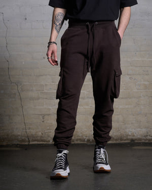 Open image in slideshow, Cargo Joggers Chocolate - lovelostclo
