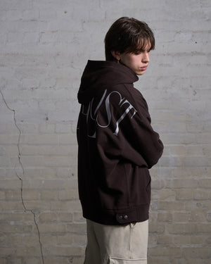 Oversize Hoodie Chocolate - lovelostclo