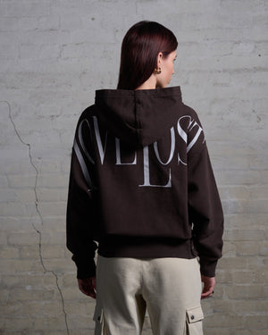 Oversize Hoodie Chocolate - lovelostclo